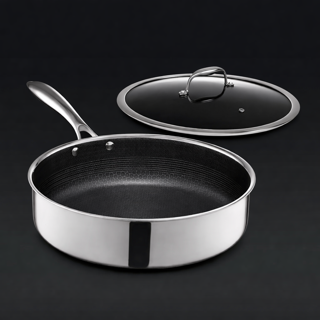 Eterna Tri-Ply 28cm Deep Pan with Lid