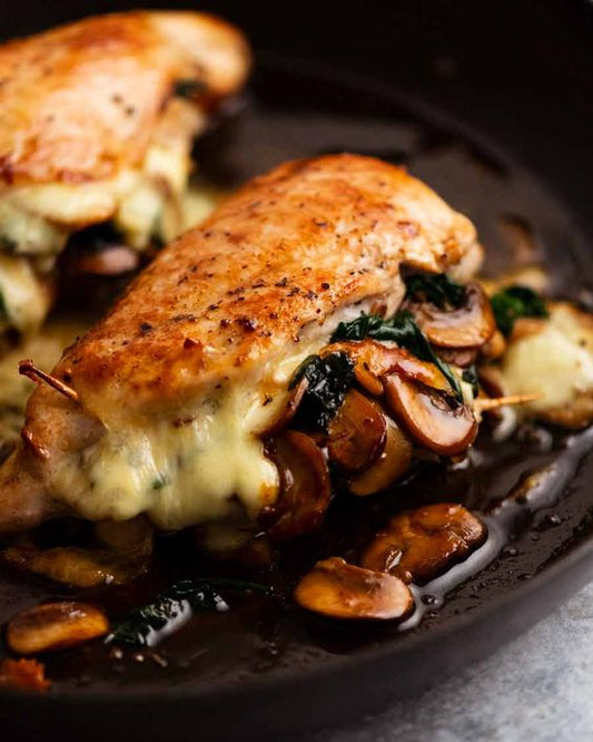 Chicken Filled with Mushroom and Spinach