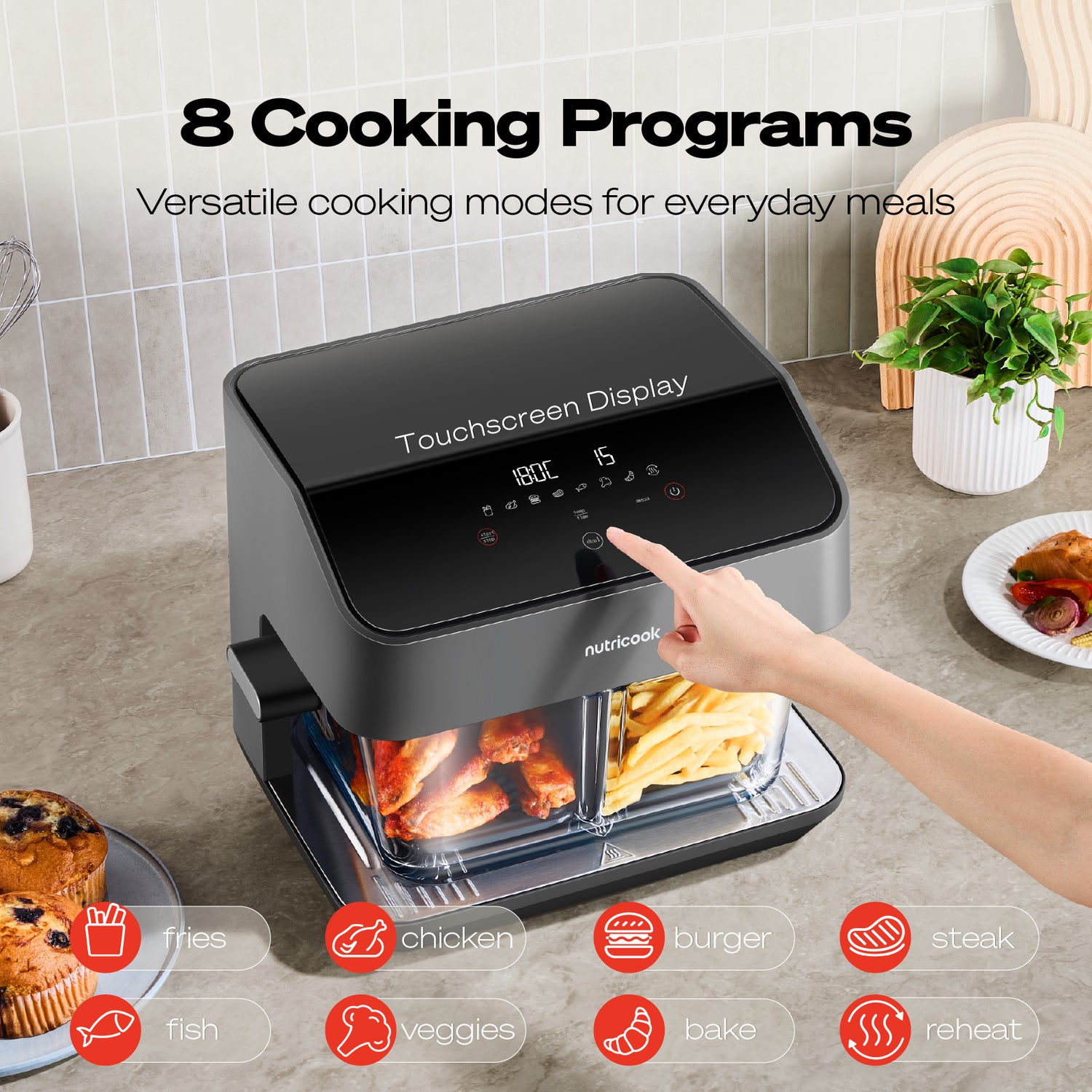 Healthi Flex Glass Air Fryer