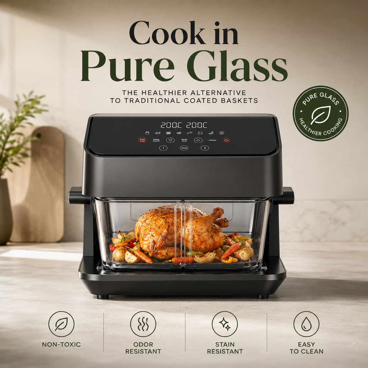 Healthi Flex Glass Air Fryer