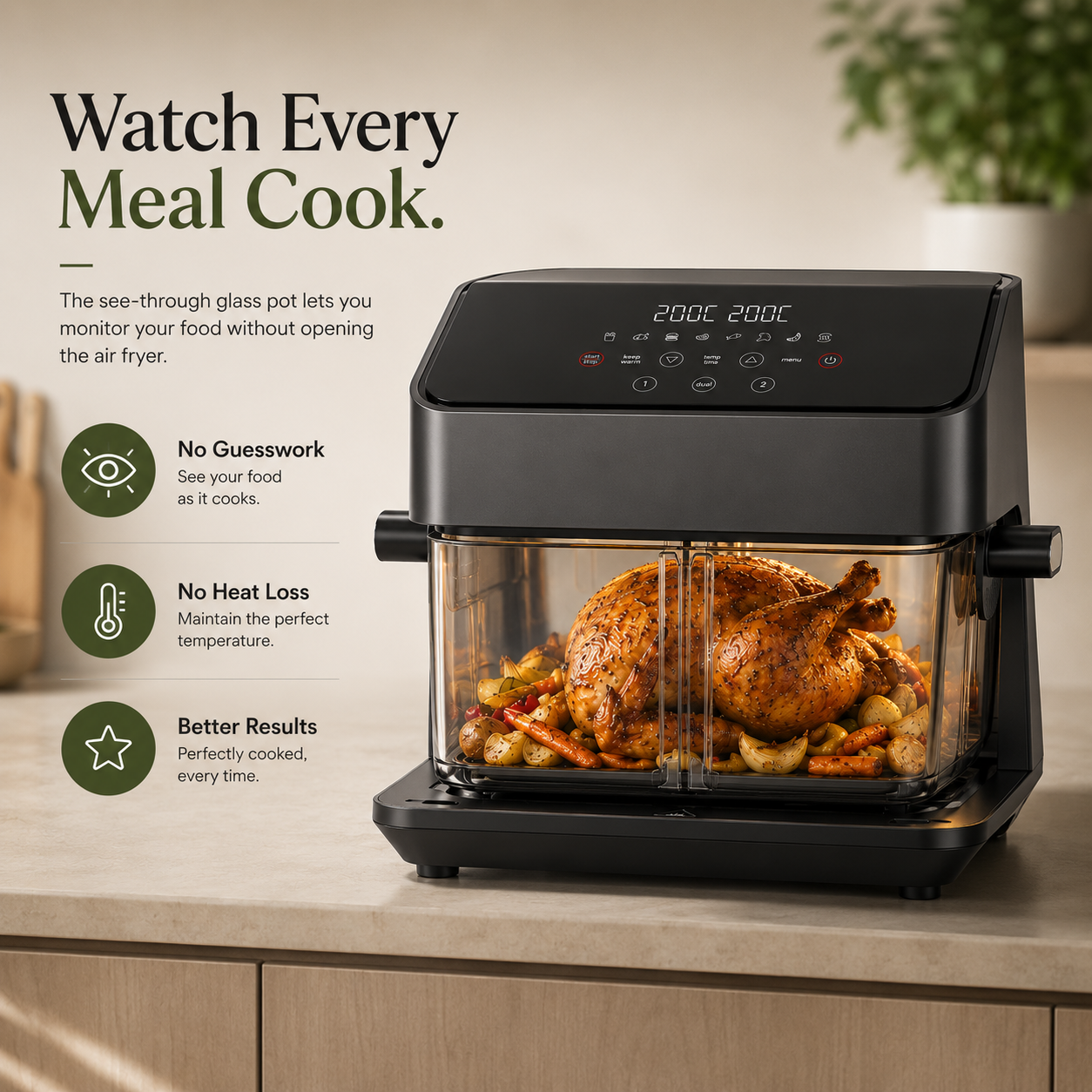 Healthi Flex Glass Air Fryer