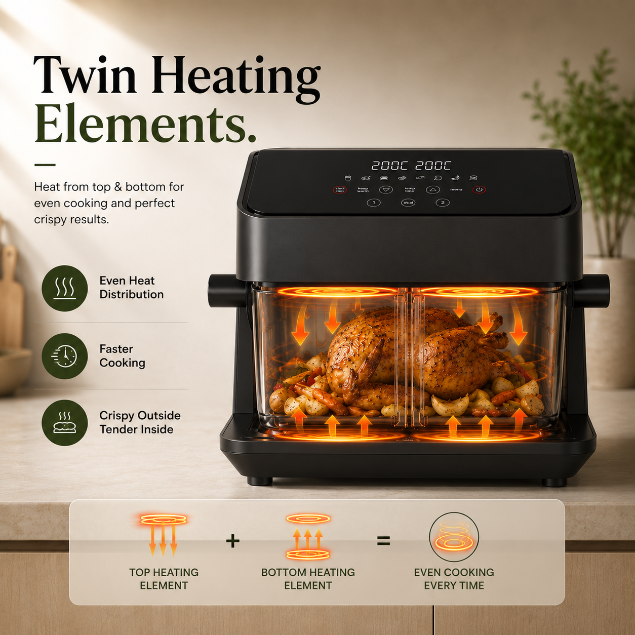 Healthi Flex Glass Air Fryer