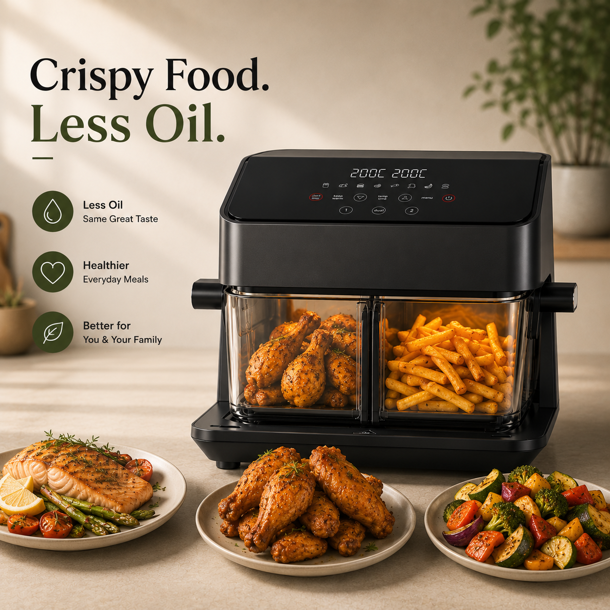 Healthi Flex Glass Air Fryer