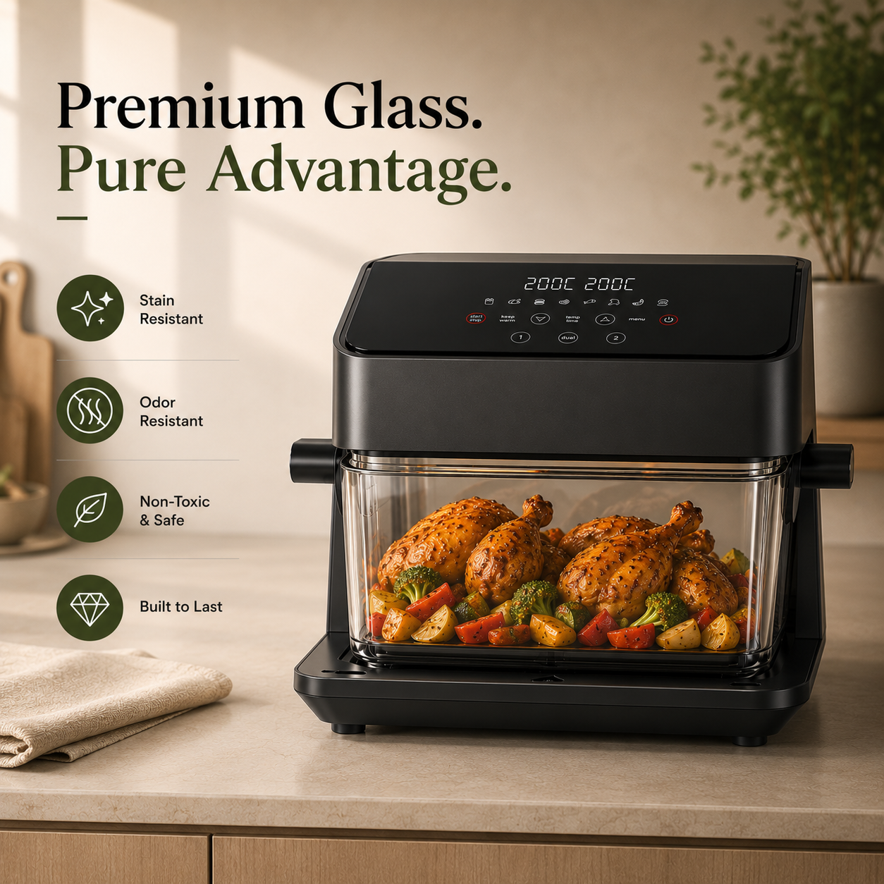 Healthi Flex Glass Air Fryer