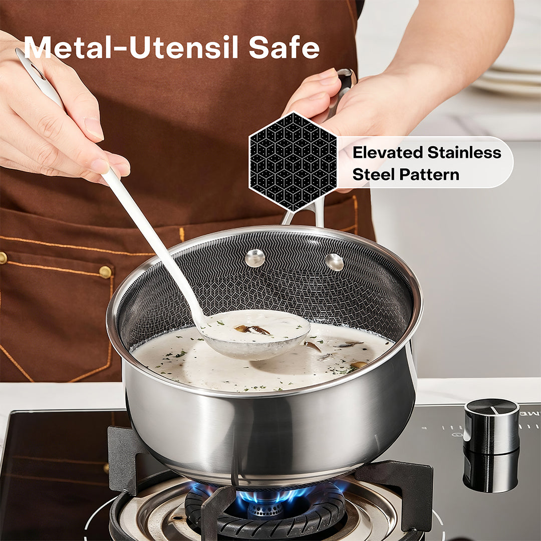 Eterna Tri-Ply 18cm Sauce Pan with Lid