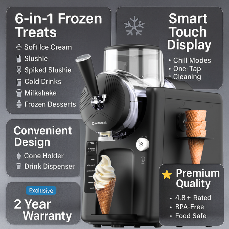 Frost - Ice Cream Maker, Slushie, Sorbet & Milkshake