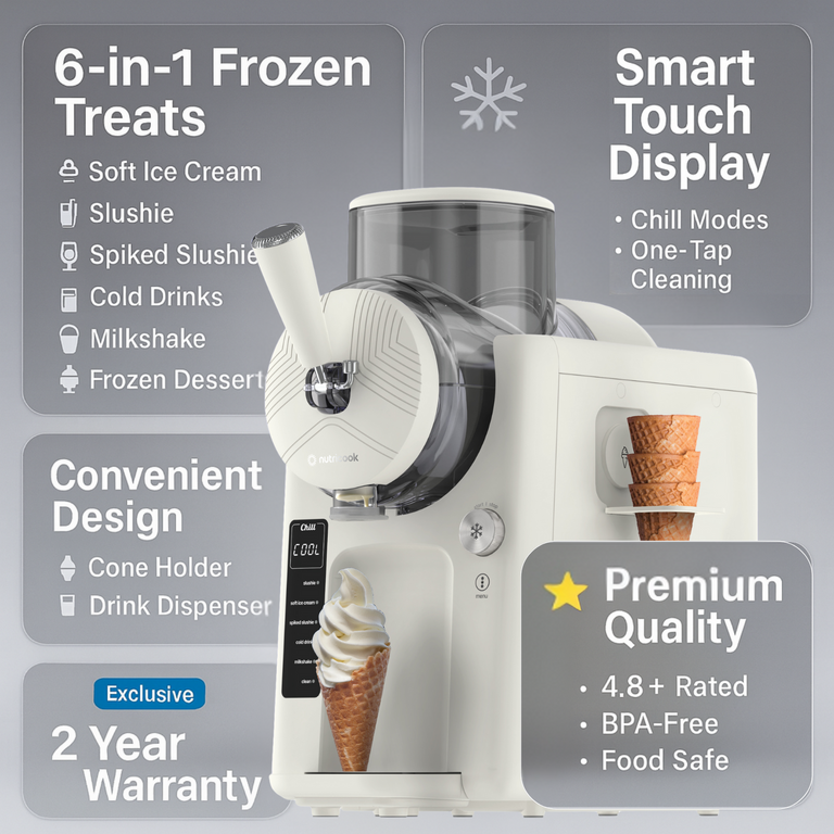 Frost - Ice Cream Maker, Slushie, Sorbet & Milkshake