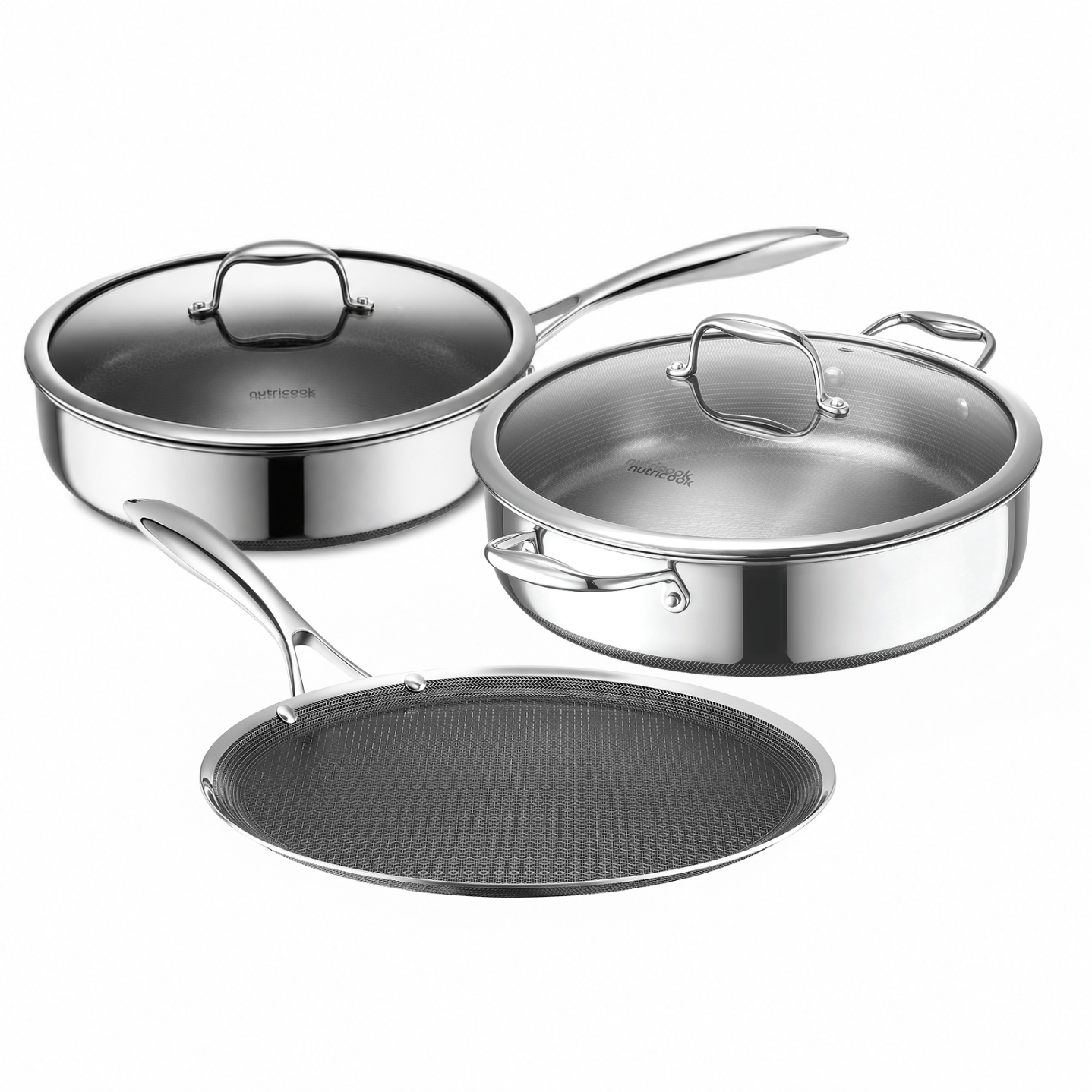 Eterna 5pc Entertainer Set - Deep Pan, Tawa, Kadai