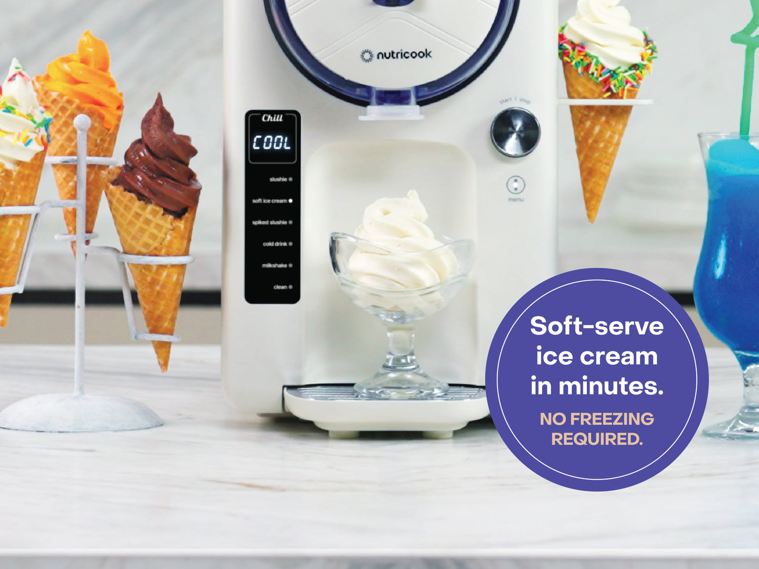 Frost - Ice Cream Maker, Slushie, Sorbet & Milkshake