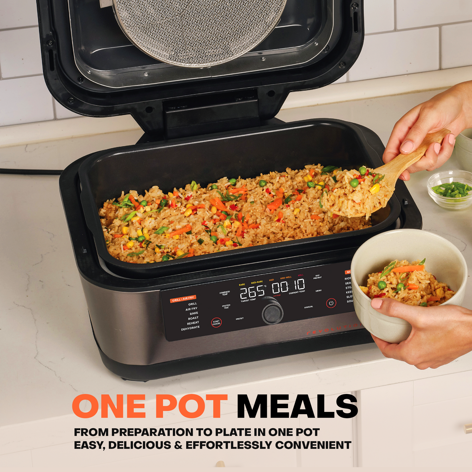 Revolution 12-in-1 Grill, Air Fryer & Multicooker