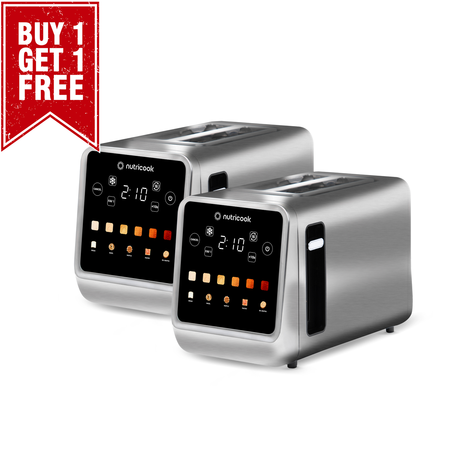 Toastie - 2 Slice Digital Toaster x 2