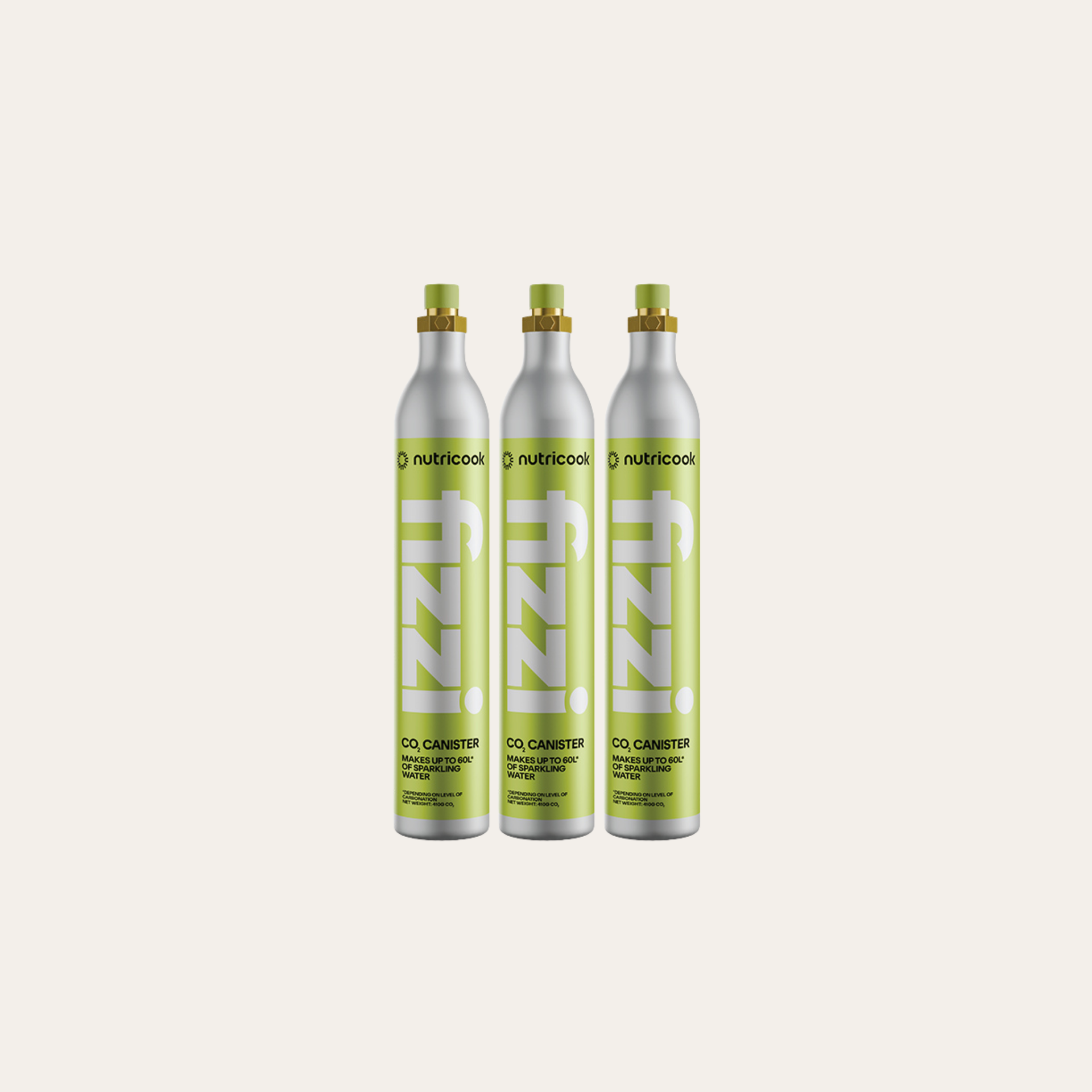 3x Fizzi CO2 Cylinders – Nutricook