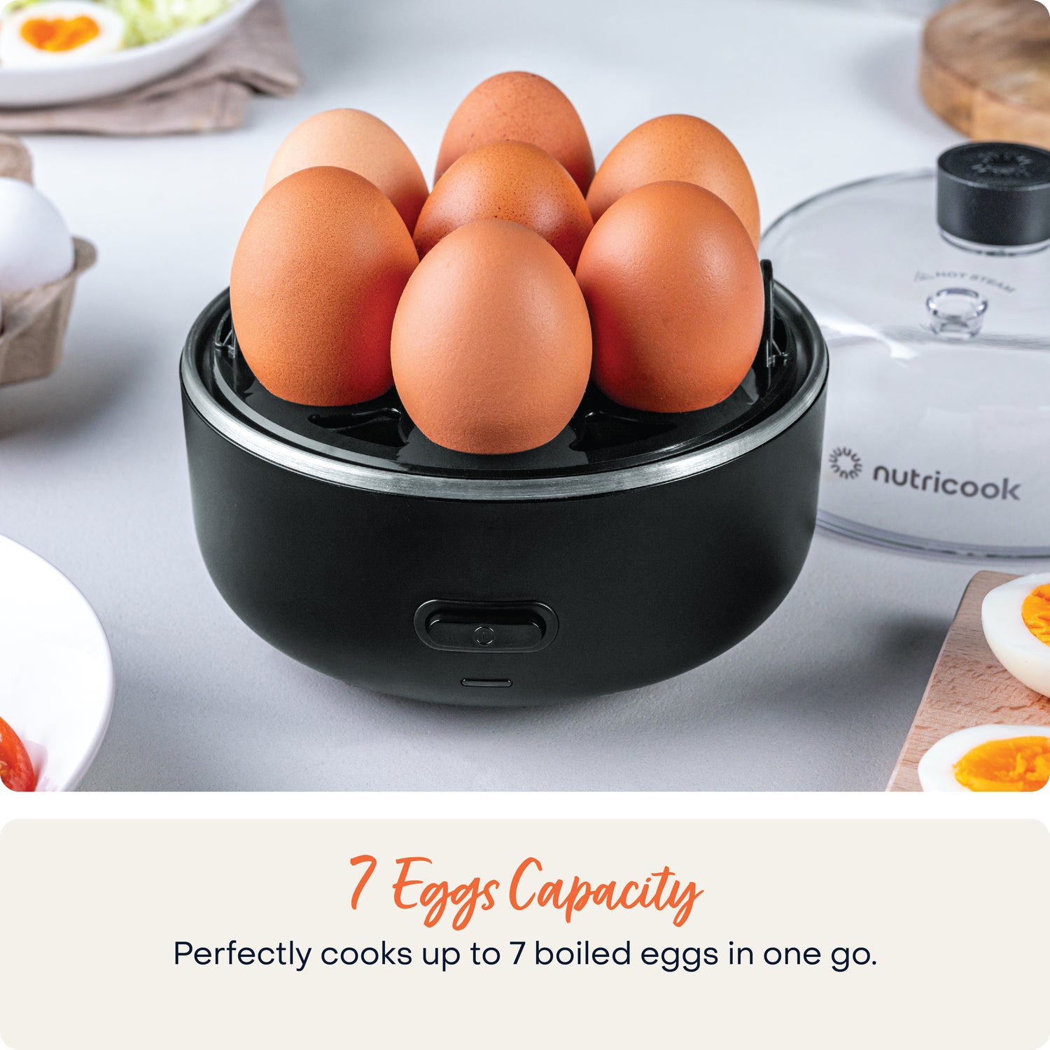 Nutricook Egg Cooker - 7 Eggs Capacity 15 Egg Cooker - 7 Eggs Capacity